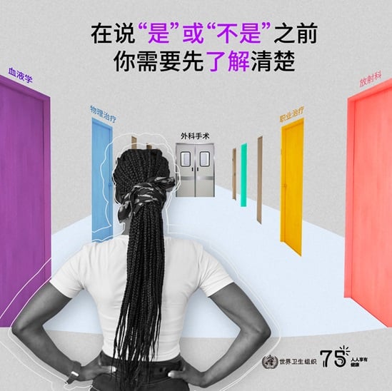 2023 Human Rights Day infographic "You need to understand, before you can say yes or no" in Chinese